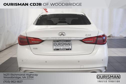 Majestic White 2020 INFINITI Q50 3.0t LUXE