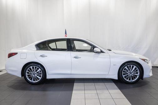 Majestic White 2020 INFINITI Q50 3.0t LUXE