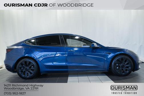 Deep Blue Metallic 2021 Tesla Model 3 Long Range