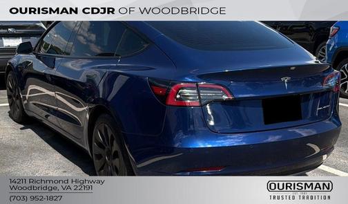Deep Blue Metallic 2021 Tesla Model 3 Long Range
