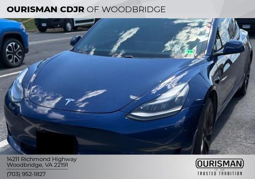 Deep Blue Metallic 2021 Tesla Model 3 Long Range