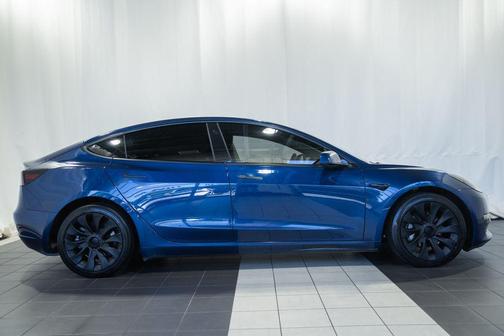 Deep Blue Metallic 2021 Tesla Model 3 Long Range