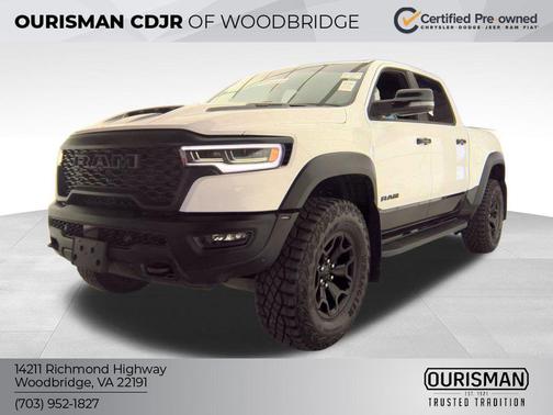 Bright White Clearcoat 2025 RAM 1500 RHO Crew Cab 4x4 5'7' Box