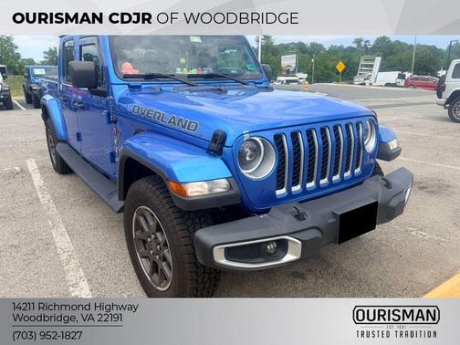 Hydro Blue Pearlcoat 2021 Jeep Gladiator Overland