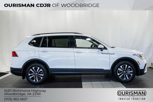 Pure White 2023 Volkswagen Tiguan 2.0T S