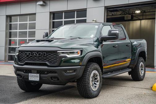 Serrano Green Metallic 2026 RAM 1500 RHO Crew Cab 4x4 5'7' Box