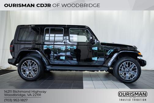 Black Clearcoat 2023 Jeep Wrangler 4xe Sahara High Altitude