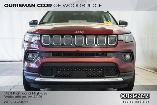 Velvet Red Pearlcoat 2022 Jeep Compass Limited