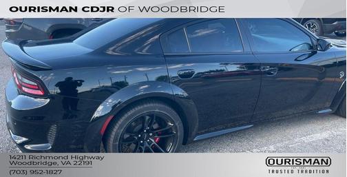 Pitch Black Clearcoat 2022 Dodge Charger SRT Hellcat