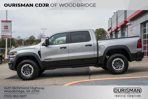 Billet Silver Metallic Clearcoat 2025 RAM 1500 RHO Crew Cab 4x4 5'7' Box