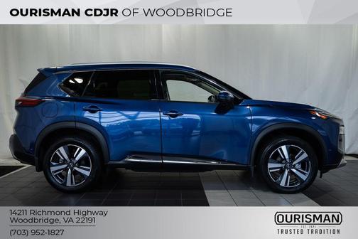 Caspian Blue Metallic 2023 Nissan Rogue Platinum