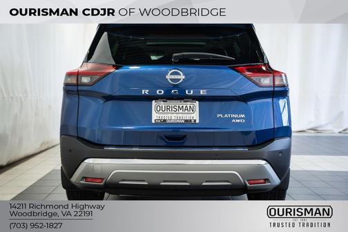 Caspian Blue Metallic 2023 Nissan Rogue Platinum