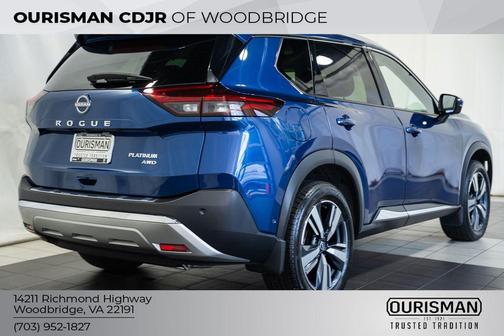 Caspian Blue Metallic 2023 Nissan Rogue Platinum
