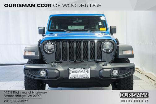 Hydro Blue Pearlcoat 2022 Jeep Wrangler Willys