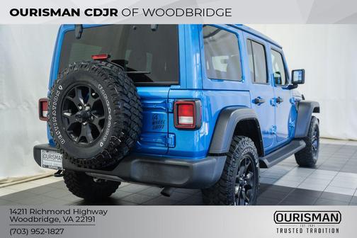 Hydro Blue Pearlcoat 2022 Jeep Wrangler Willys