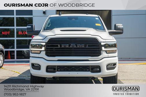 Bright White Clearcoat 2024 RAM 2500 Laramie Crew Cab 4x4 6'4' Box