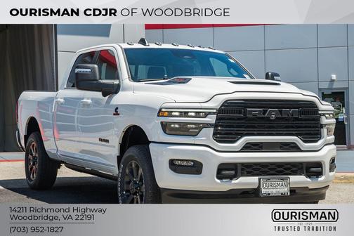 Bright White Clearcoat 2026 RAM 2500 Laramie Crew Cab 4x4 6'4' Box