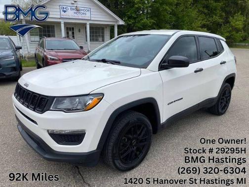 White Clearcoat 2019 Jeep Compass Sport