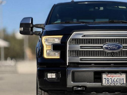 Black 2015 Ford F-150 Platinum