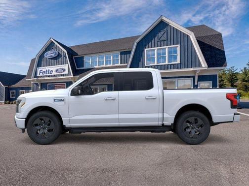 Space White Metallic 2025 Ford F-150 Lightning Flash