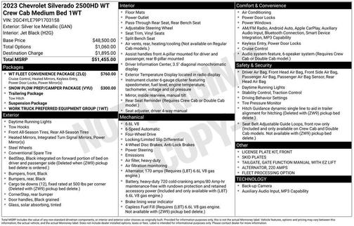 Silver Ice Metallic 2023 Chevrolet Silverado 2500 WT