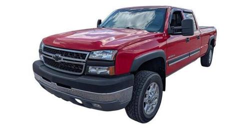 Red 2005 Chevrolet Silverado 2500 Work Truck H/D Crew Cab