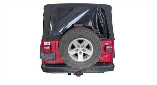 Red 1998 Jeep Wrangler SE