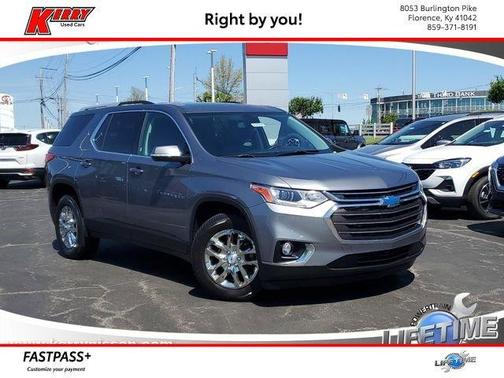 Satin Steel Metallic 2018 Chevrolet Traverse LT Cloth