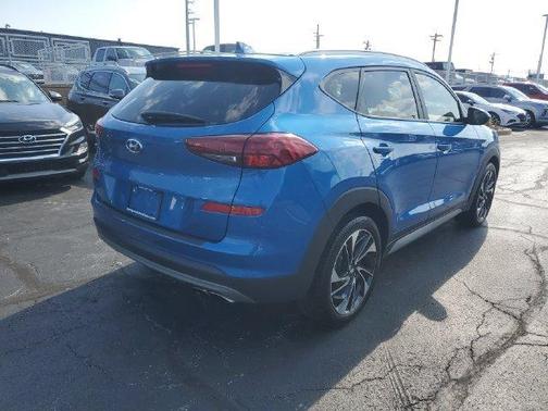 Aqua Blue 2020 Hyundai TUCSON Sport