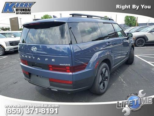 Atlantic Blue 2026 Hyundai SANTA FE HEV SEL
