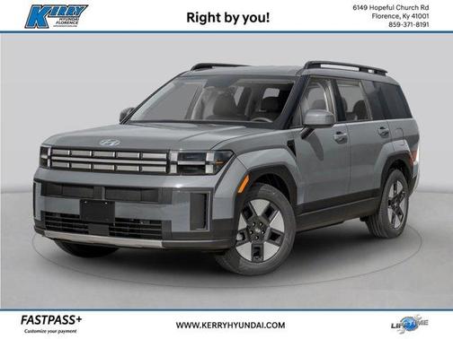 Atlantic Blue 2026 Hyundai SANTA FE HEV SEL