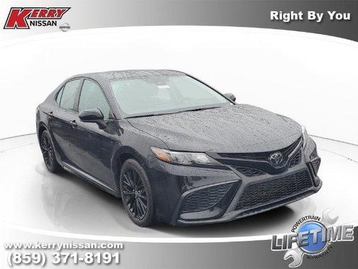Midnight Black Metallic 2021 Toyota Camry SE Nightshade