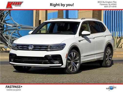 Pure White 2021 Volkswagen Tiguan 2.0T SE R-Line Black