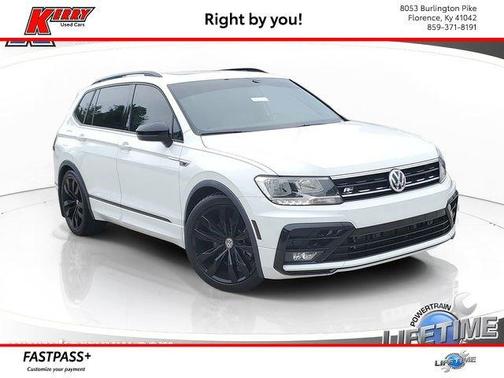 Pure White 2021 Volkswagen Tiguan 2.0T SE R-Line Black
