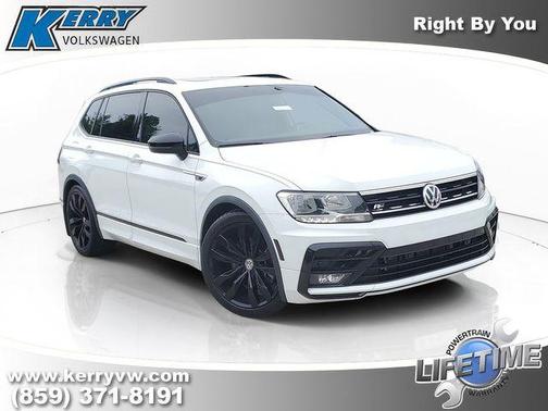 Pure White 2021 Volkswagen Tiguan 2.0T SE R-Line Black