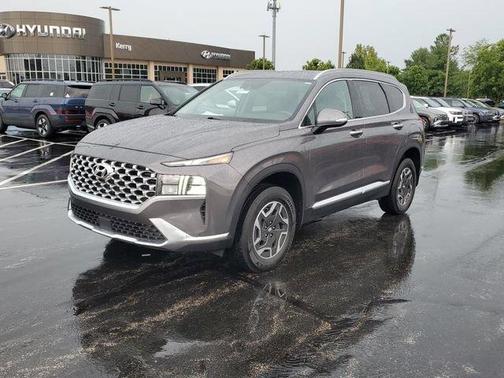 Portofino Gray 2022 Hyundai SANTA FE HEV Blue