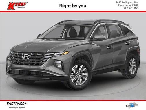 Amazon Gray 2024 Hyundai TUCSON Hybrid Blue
