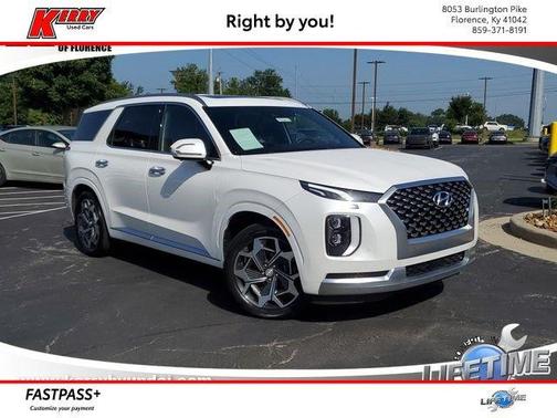 Hyper White 2021 Hyundai PALISADE Calligraphy
