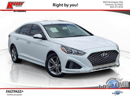 Quartz White 2019 Hyundai SONATA SEL