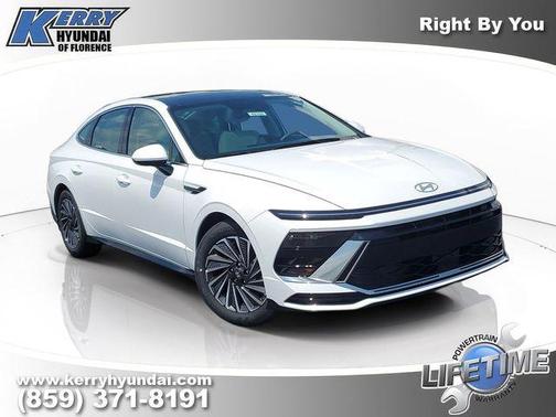 White 2026 Hyundai SONATA Hybrid SEL