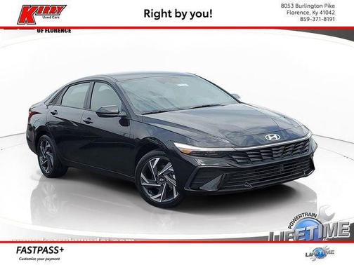 Black 2025 Hyundai ELANTRA HEV SEL