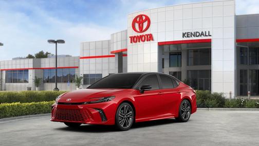 Supersonic Red w/Midnight Black Metallic Roof 2026 Toyota Camry XSE