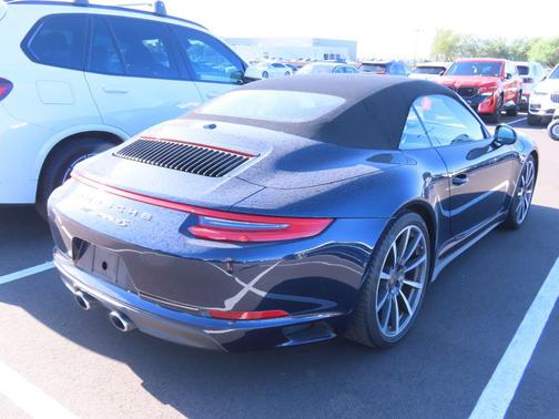 Night Blue Metallic 2017 Porsche 911 Carrera 4S Cabriolet