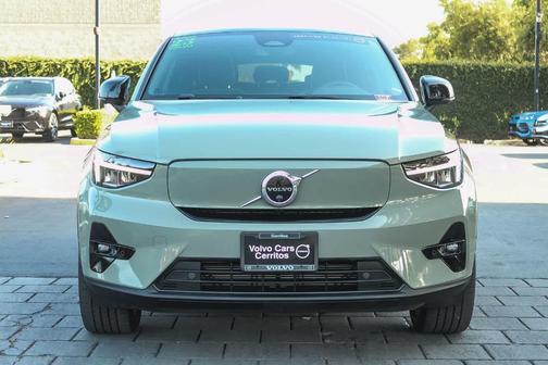 Sage Green Metallic 2023 Volvo C40 Recharge Pure Electric Twin Plus