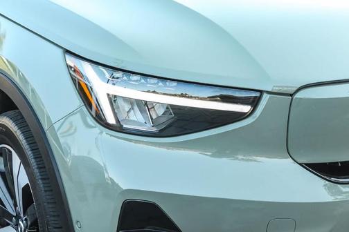 Sage Green Metallic 2023 Volvo C40 Recharge Pure Electric Twin Plus