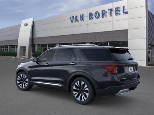 Agate Black Metallic 2026 Ford Explorer Platinum