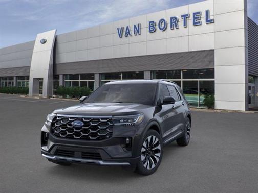Agate Black Metallic 2026 Ford Explorer Platinum
