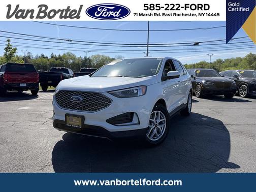 Star White Metallic Tri-Coat 2023 Ford Edge SEL