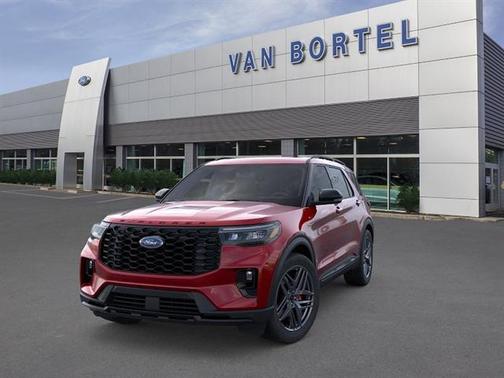 Rapid Red Metallic Tinted Clearcoat 2026 Ford Explorer ST-Line