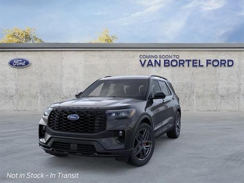 Agate Black Metallic 2026 Ford Explorer ST-Line